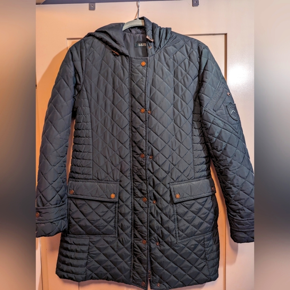 Ralph Lauren Green quilted parka